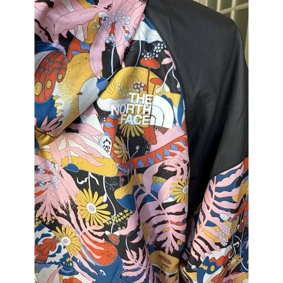 The North Face Women's Hydrenalite Floral Print Hooded Windbreaker Jacket L - Picture 10 of 14